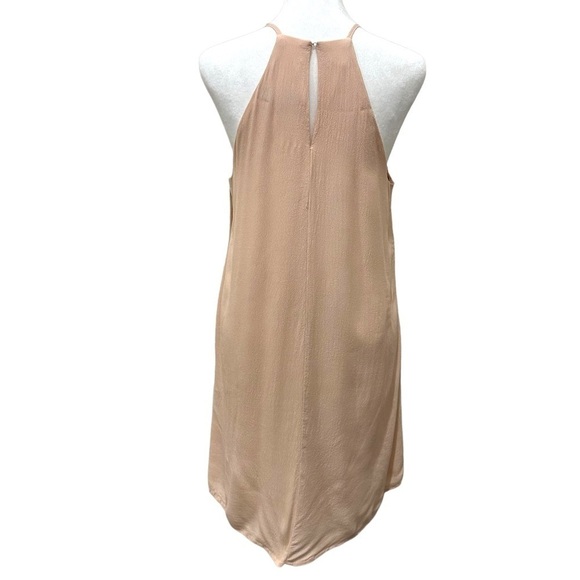 Lulus Light Pink Crepe Halter Lined Mini Dress Size Medium - Picture 4 of 8
